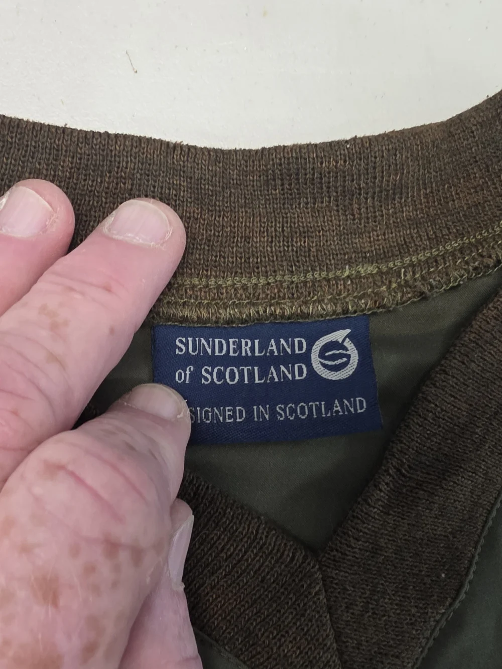Sunderland of Scotland Golf Pullover Mens Large V-Neck Green The Links Made USA